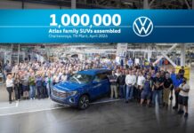 El Volkswagen Atlas logra un hito en la planta del fabricante en Chattanooga, EE.UU.